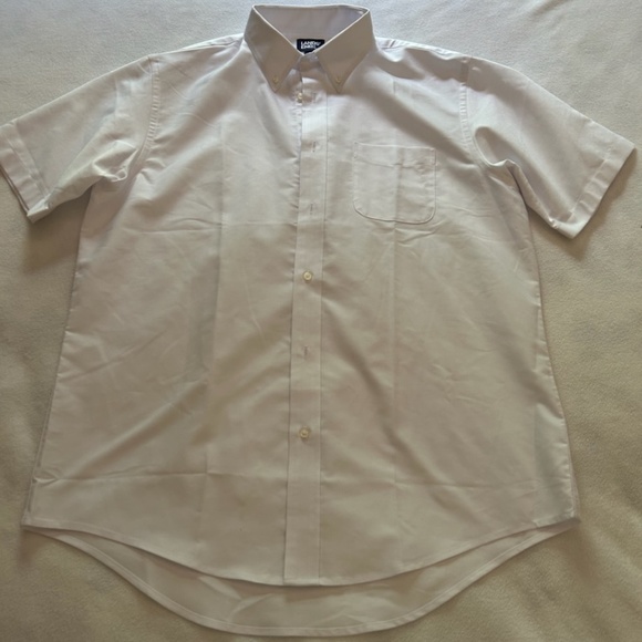 Lands' End School Uniform Short Sleeve Button-Down Oxford Sport Shirt, Size L - Picture 3 of 11